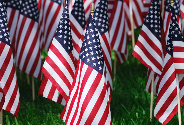 memorial day flags